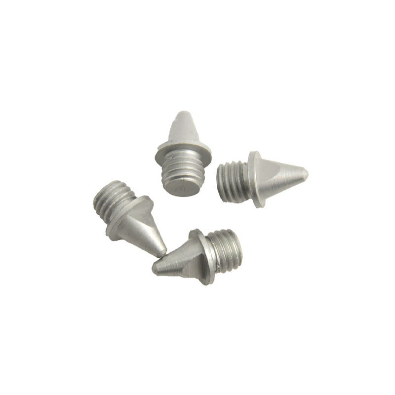Elite™ Track Spike (Aluminum) | 1/4" Pyramid - Silver | BULK Bag of 100
